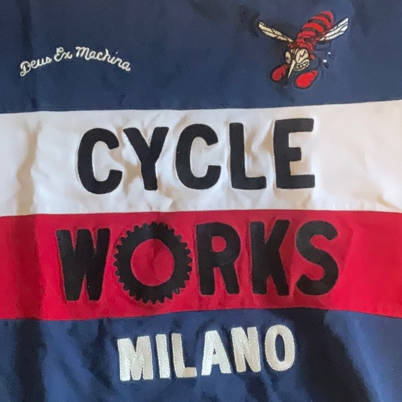 Deus Ex Machina embroidered cycle works Milano tshirt - Picture 2 of 3